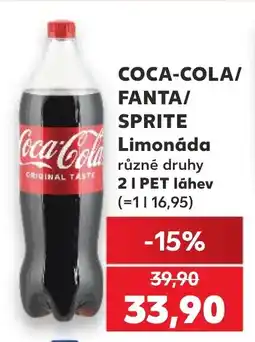 Kaufland COCA-COLA/ FANTA/ SPRITE Limonáda nabídka