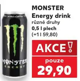 Kaufland MONSTER Energy drink nabídka