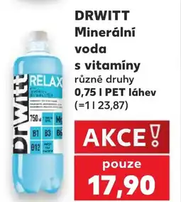 Kaufland DRWITT Minerální voda s vitamíny nabídka