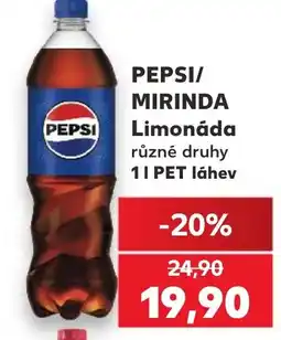 Kaufland PEPSI/ MIRINDA Limonáda nabídka