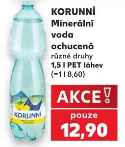 Kaufland KORUNNÍ Minerální voda ochucená nabídka