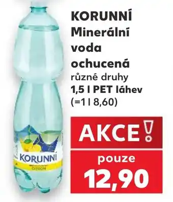 Kaufland KORUNNÍ Minerální voda ochucená nabídka