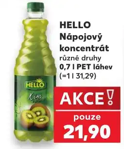 Kaufland HELLO Nápojový koncentrát nabídka