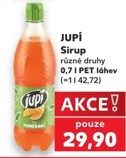 Kaufland JUPÍ Sirup nabídka