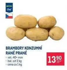 Makro BRAMBORY KONZUMNÍ RANÉ PRANÉ nabídka
