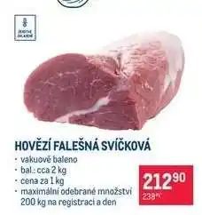 Makro Hovězí falešná svíčková nabídka
