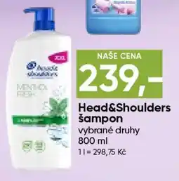 Hruška HEAD& SHOULDERS Šampon nabídka