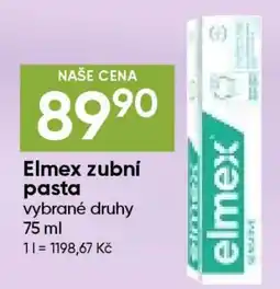 Hruška Elmex zubní pasta nabídka