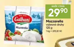 Hruška Mozzarella nabídka