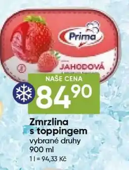 Hruška Zmrzlina s toppingem nabídka