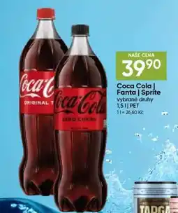 Hruška Coca-Cola, Fanta, Sprite nabídka