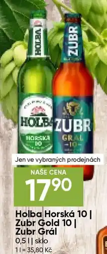 Hruška Holba Horská 10 | Zubr Gold 10 | Zubr Grál nabídka