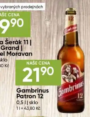 Hruška Gambrinus Patron 12 nabídka