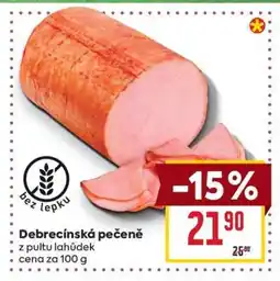 Billa Debrecínská pečeně nabídka