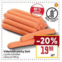 Billa Vídeňské párky Deli nabídka