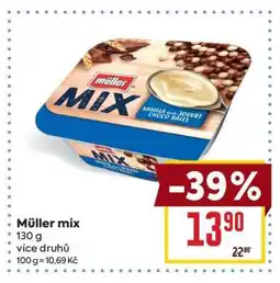 Billa Müller Mix nabídka