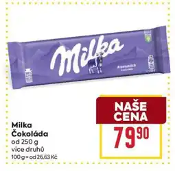 Billa Milka Čokoláda nabídka