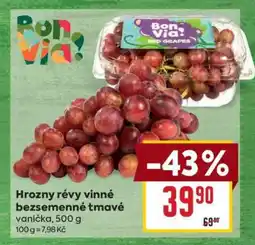 Billa Hrozny révy vinné bezsemenné tmavé nabídka