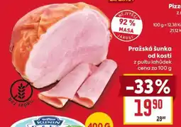 Billa Pražská šunka od kosti nabídka