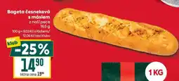 Billa Bageta česneková s máslem nabídka