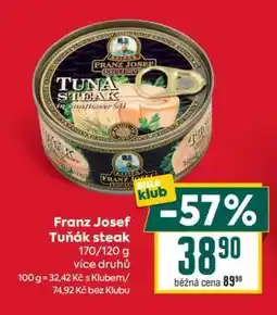 Billa Franz Josef Tuňák steak nabídka