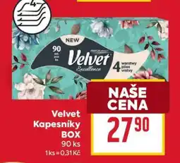 Billa Velvet Kapesníky BOX nabídka