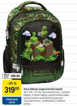 Tesco Paso Dětský ergonomický batoh nabídka