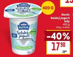 Billa Kunín Selský jogurt bílý nabídka