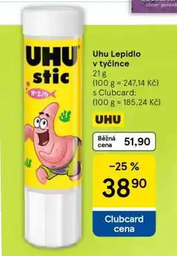 Tesco Uhu Lepidlo v tyčince nabídka