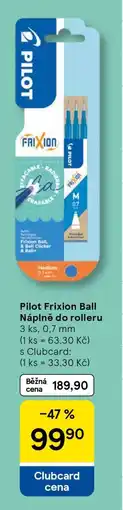 Tesco Pilot Frixion Ball Náplně do rolleru nabídka