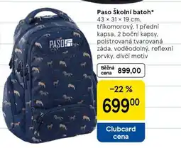 Tesco Paso Školní batoh nabídka