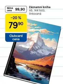Tesco Záznamní kniha nabídka