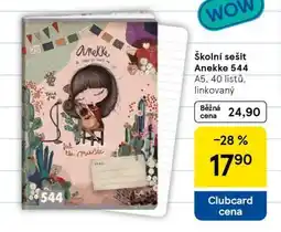 Tesco Školní sešit Anekke 544 nabídka