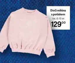 Tesco Dívčí mikina s potiskem nabídka