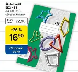 Tesco Školní sešit EKO 465 nabídka