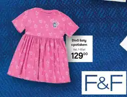 Tesco Dívčí šaty s potiskem nabídka