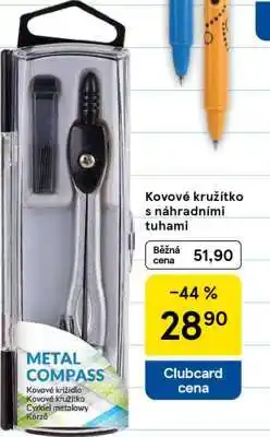 Tesco Kovové kružítko s náhradními tuhami nabídka