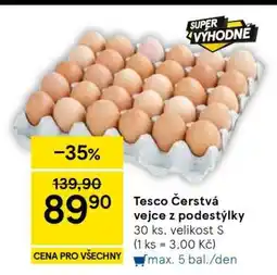 Tesco Tesco Čerstvá vejce z podestýlky nabídka