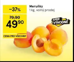 Tesco Meruňky nabídka