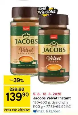 Tesco Jacobs Velvet Instant nabídka