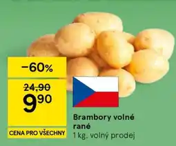 Tesco Brambory volné rané nabídka