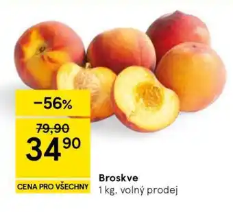 Tesco Broskve nabídka