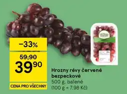 Tesco Hrozny révy červené bezpeckové nabídka