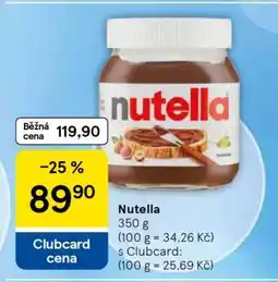 Tesco Nutella nabídka