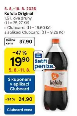 Tesco Kofola Original nabídka
