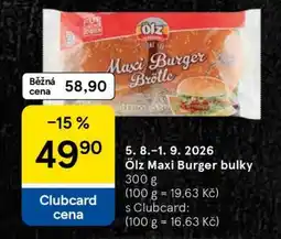 Tesco Ölz Maxi burger bulky nabídka