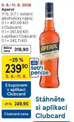 Tesco Aperol nabídka