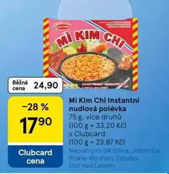 Tesco Mì Kim Chi Instantní nudlová polévka nabídka
