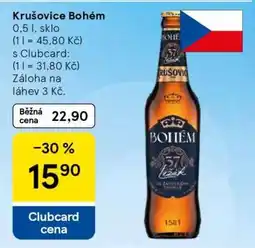Tesco Krušovice Bohém nabídka