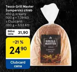 Tesco Tesco Grill Master Šumperský chléb nabídka